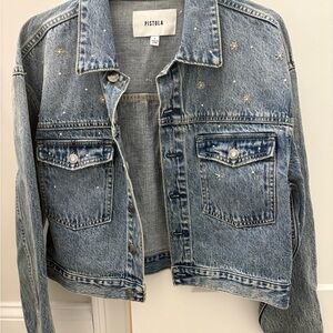Pistola Embellished Denim Jacket